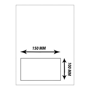 Lipdukai dydis 100 mm x 150 mm PostNL