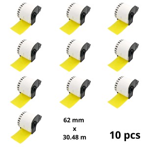 Brother DK-22205 DK22205 Gold 62mm x 30480mm termopaberist etiketid, tootja Dore, 10 tk