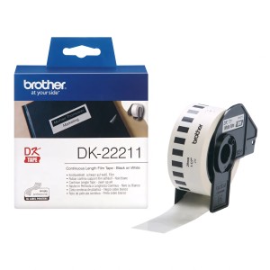 Brother DK-22211 DK22211 29mm x 15240mm lämpöpaperitarrat,