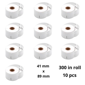 Dymo 11356 S0722560 label roll Dore compatible removable set 10 pcs