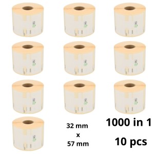 Dymo 11354 S0722540 label roll Dore compatible set 10 pcs