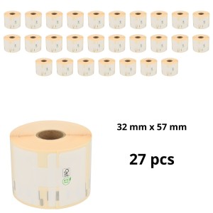 Dymo 11354 S0722540 label roll Dore compatible set 27 pcs