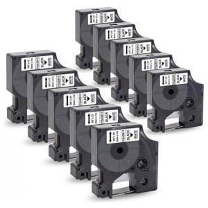 Dore analog printeri label Dymo LabelManager 9mm x 7m D1 D40913 40913 S0720680 Black on White (Komplekt 10tk.)