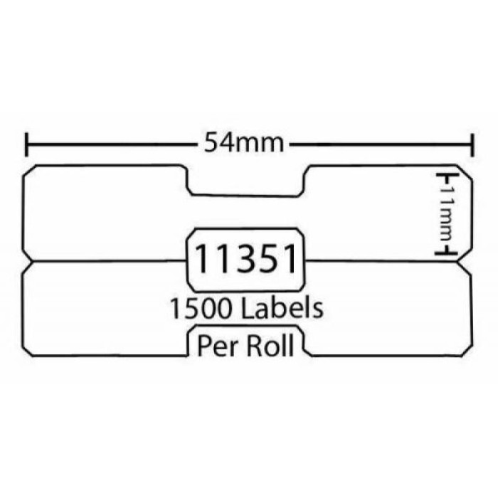 Dymo 11351 S0722360 etikettide rull Dore analoog