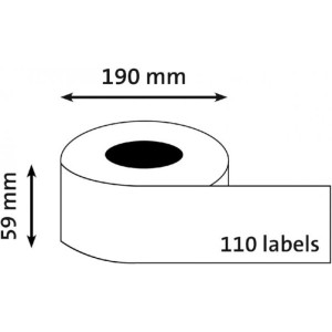 Dymo 1933087 2112288 etiketės ritinys Dore analoginė