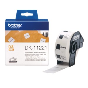 Brother DK-11221 DK11221 23mm x 23mm lämpöpaperitarrat,