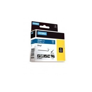 DYMO Rhino VinüülLint 19mm x 5.5m   valge sinisel (1805417)