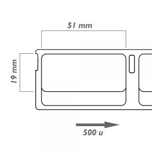 Dymo 11355 S0722550 etiketės ritinys Dore analoginė removable