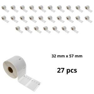 Dymo 11354 S0722540 label roll Dore compatible removable set 27 pcs