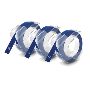DYMO 3D Juostelės Mechaniniams Etikečių Spausdintuvams 9mm x 3m (3vnt.)   mėlyna (S0847740)
