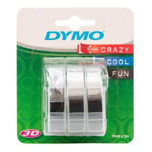 DYMO 3D Juostelė Mechaniniam Etikečių Spausdintuvui 9mm x 3m (3vnt.)   juoda (S0847730)