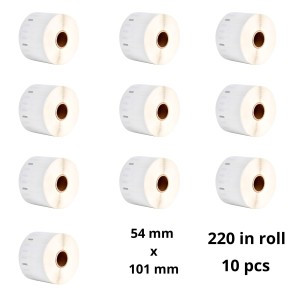 Dymo 99014 S0722430 etiketi rull Dore analoog komplekt 10 tükki, eemaldatav