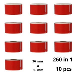 Dymo 99012 S0722400 Red рулон этикеток Dore аналог комплект 10 шт