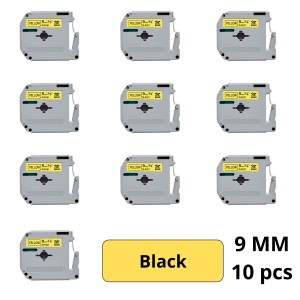 Brother M-K621BZ MK-621BZ MK621BZ label tape Dore compatible set 10 pcs