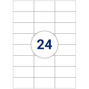 Labels size 70 mm x 36 mm