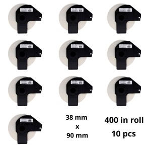 Brother DK-11208 DK11208 38mm x 90mm Thermal Paper Labels Dore manufacturer, 10 pcs