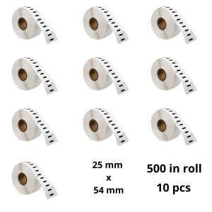 Dymo 11352 S0722520 label roll Dore compatible set 10 pcs removable