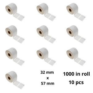Dymo 11354 S0722540 label roll Dore compatible removable set 10 pcs