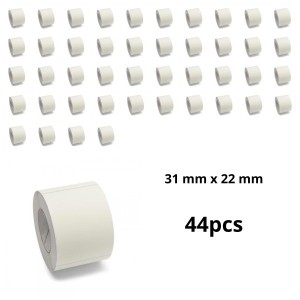 Zebra 3007208-T 31mm x 22mm Thermal Paper Labels 25 mm Core Dore Manufacturer, 44 pcs