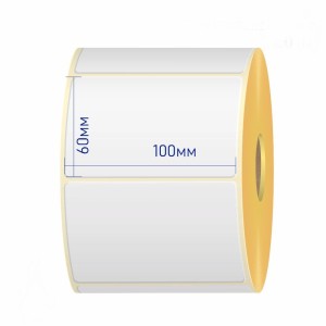 Thermal  Labels 100mm x 60mm, 25 mm, 1250 pcs roll