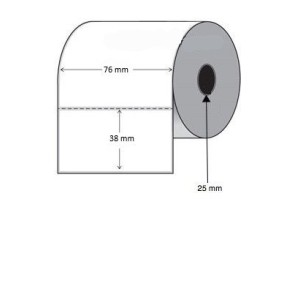STARTSP 76mm x 38mm thermal label core 25mm labels in roll 810 Dore Manufacturer
