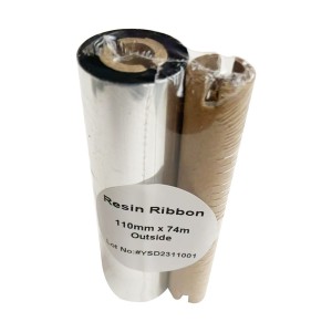 Resin 110mm x 74m Thermal Transfer Ribbon 12mm core