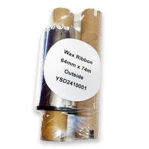 Wax 64mm x 74m Thermal Transfer Ribbon 12mm core