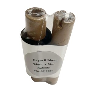 Resin 64mm x 74m Thermal Transfer Ribbon 12mm core