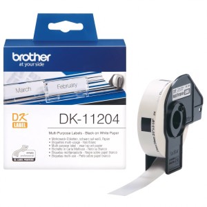Brother DK-11204 DK11204 17mm x 54mm termopaberist etiketid