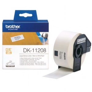 Brother DK-11208 DK11208 38mm x 90mm termopaberist etiketid