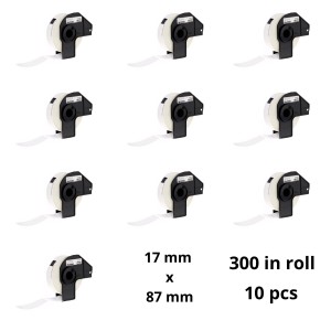 Brother DK-11203 DK11203 17mm x 87mm Thermal Paper Labels Dore manufacturer, 10 pcs