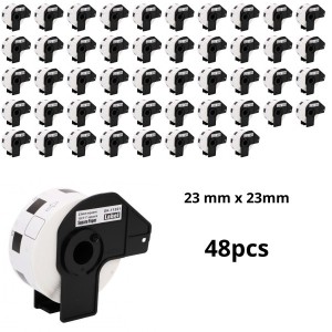 Brother DK-11221 DK11221 23mm x 23mm Thermal Paper Labels Dore manufacturer, 48 pcs