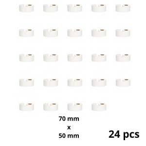 Zebra 70mm x 50mm Thermal Paper Labels 45 mm Core Dore Manufacturer, 24 pcs