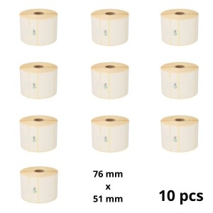 Zebra 800263-205 76mm x 51mm Thermal Paper Labels 25 mm Core Dore Manufacturer, 10 pcs