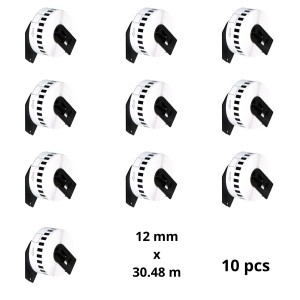 Brother DK-22214 DK22214 12mm x 30480mm termopaberist etiketid, tootja Dore, 10 tk