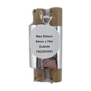 Wax 64mm x 74m Thermal Transfer Ribbon 12mm core