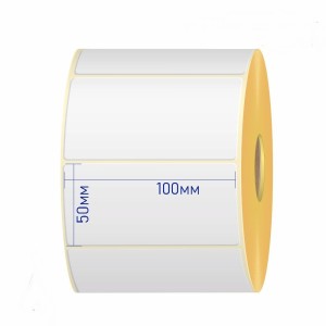 Термоэтикетки 100mm x 50mm, сердцевина 76 mm, рулон 3500 шт