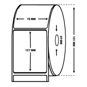 EPSON C33S045543 High Gloss Label Roll 76mm x 127mm - 250 Labels Dore Manufacturer