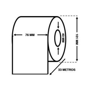 EPSON C33S045537 kõrgläikega etiketirull 76mm x 33m – pidev etiketirull Dore analoog