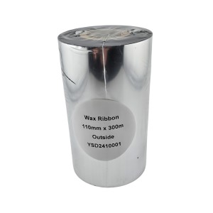 Wax 110mm x 300m Thermal Transfer Ribbon 25mm core