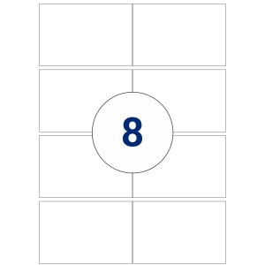 Labels size 105 mm x 70 mm