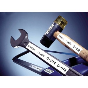 Dymo D1 Durable Polyester Tape 12mm x 5.5m black on white (S0718060 16959)