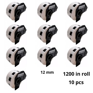 Brother DK-11219 DK11219 12mm Thermal Paper Labels Dore manufacturer, 10 pcs