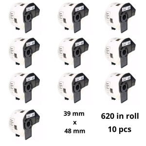 Brother DK-11220 DK11220 39mm x 48mm termopaberist etiketid, tootja Dofe, 10 tk