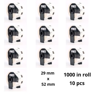 Brother DK-11226 DK11226 29mm x 52mm Thermal Paper Labels Dore manufacturer, 10 pcs