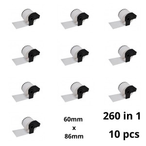 Brother DK-11234 DK11234 60mm x 86mm Thermal Paper Labels Dore manufacturer, 10 pcs