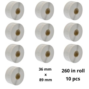 Dymo 99013 S0722410 etiketi rull Dore analoog komplekt 10 tükki