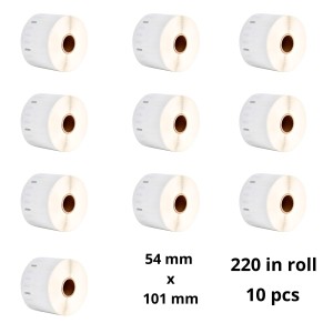 Dymo 99014 S0722430 etiķetes rullis Dore saderīga komplekts 10 gab.