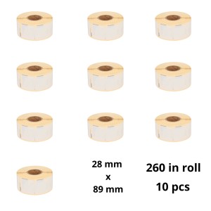 Seiko SLP-2RLH Dymo 99010 label roll Dore compatible set 10 pcs