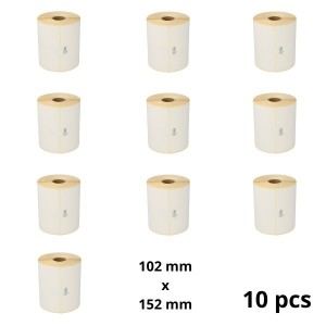 Zebra 800264-605 102mm x 152mm termopaberist etiketid 25 mm südamikuga, tootja Dore, 10 tk